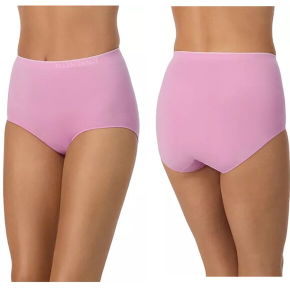 Ellen Tracy Ladies 5 Pack Seamless Briefs Full Coverage 4-Way Stretch Size Small - Picture 1 of 9